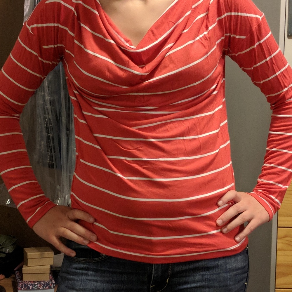 Banana Republic Cowl Neck Long Sleeve Top Size XS